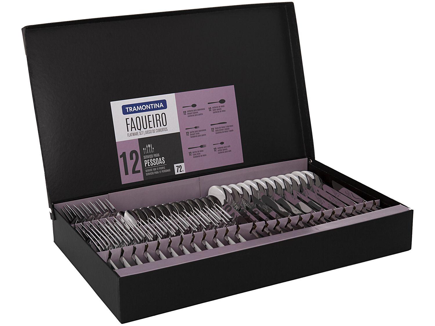 Faqueiro Tramontina Inox 72 Peças Pac