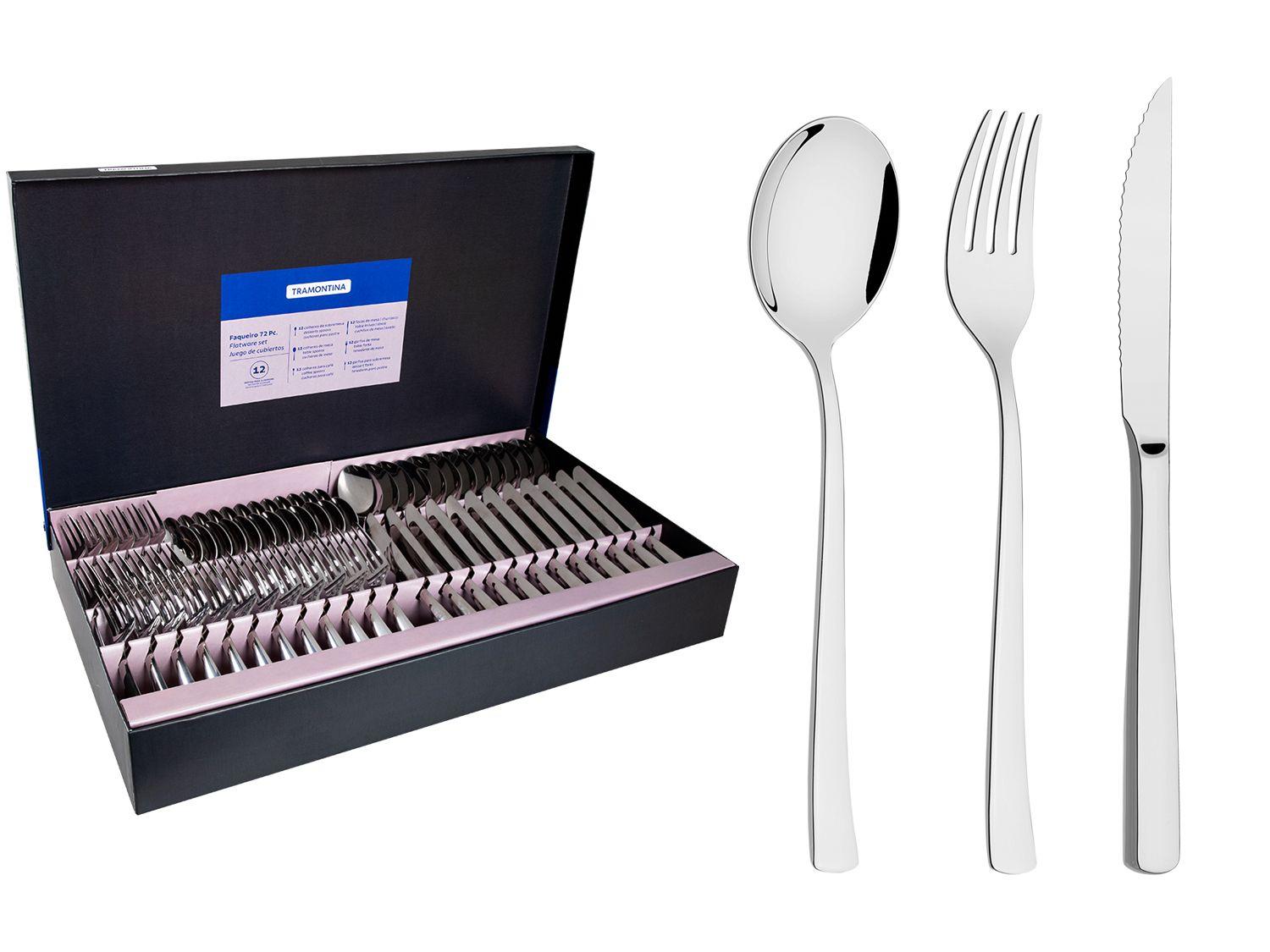 Faqueiro Tramontina Inox 72 Peças para Churrasco Berlin Brilho 66934154