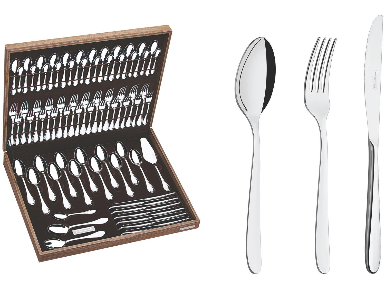 Faqueiro Tramontina Inox 76 Peças Cannes 66979300 com Estojo