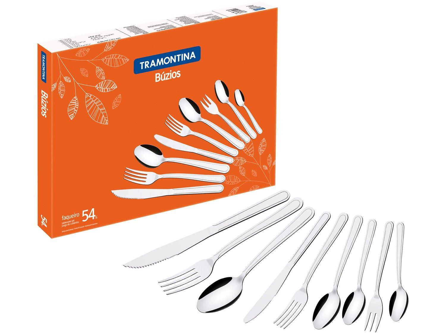 Faqueiro Tramontina Inox Búzios 54 Peças