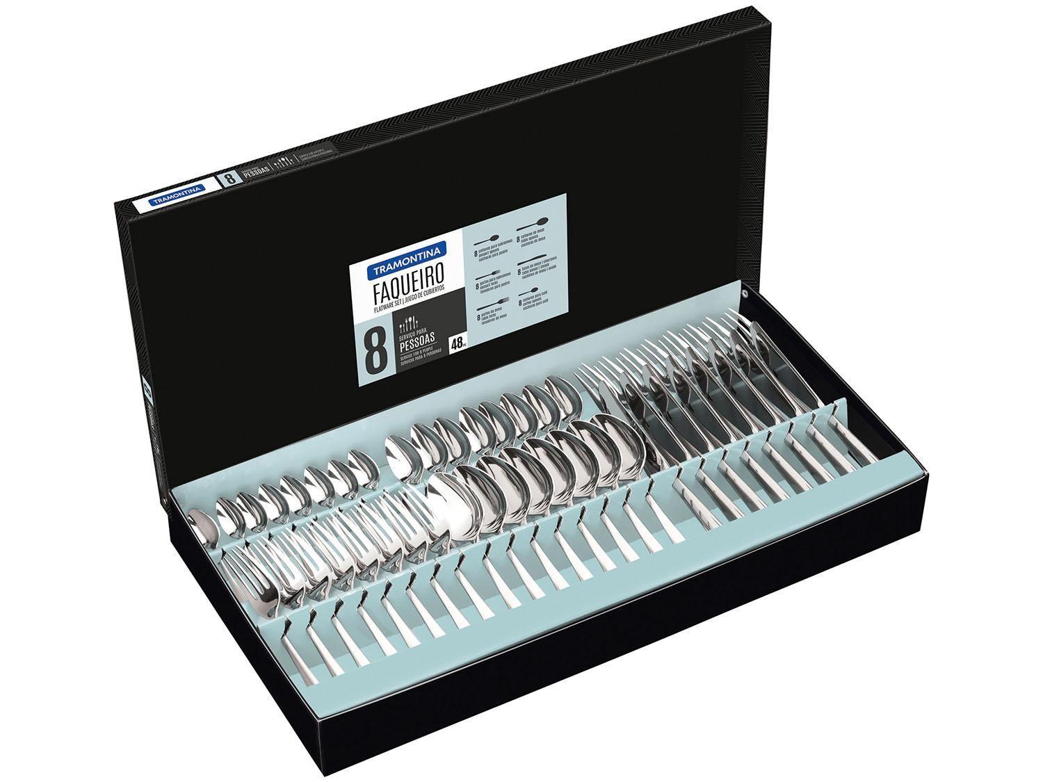 Faqueiro Tramontina Inox Mônaco 66917144