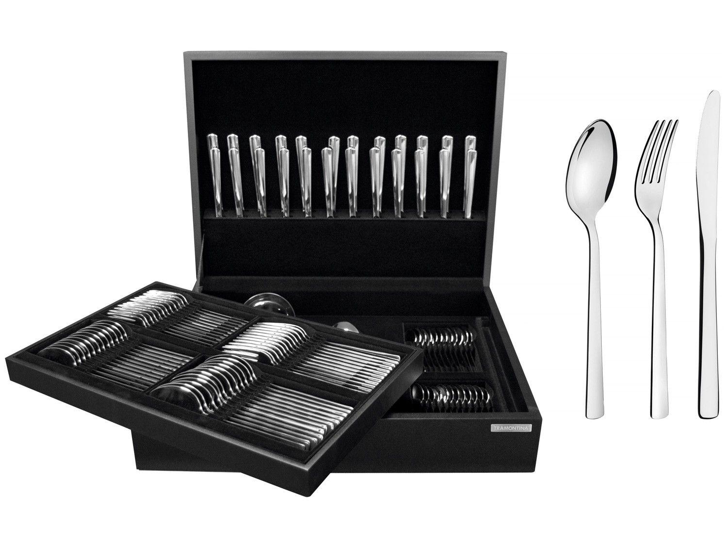 Faqueiro Tramontina Inox Oslo com Estojo 101 Peças