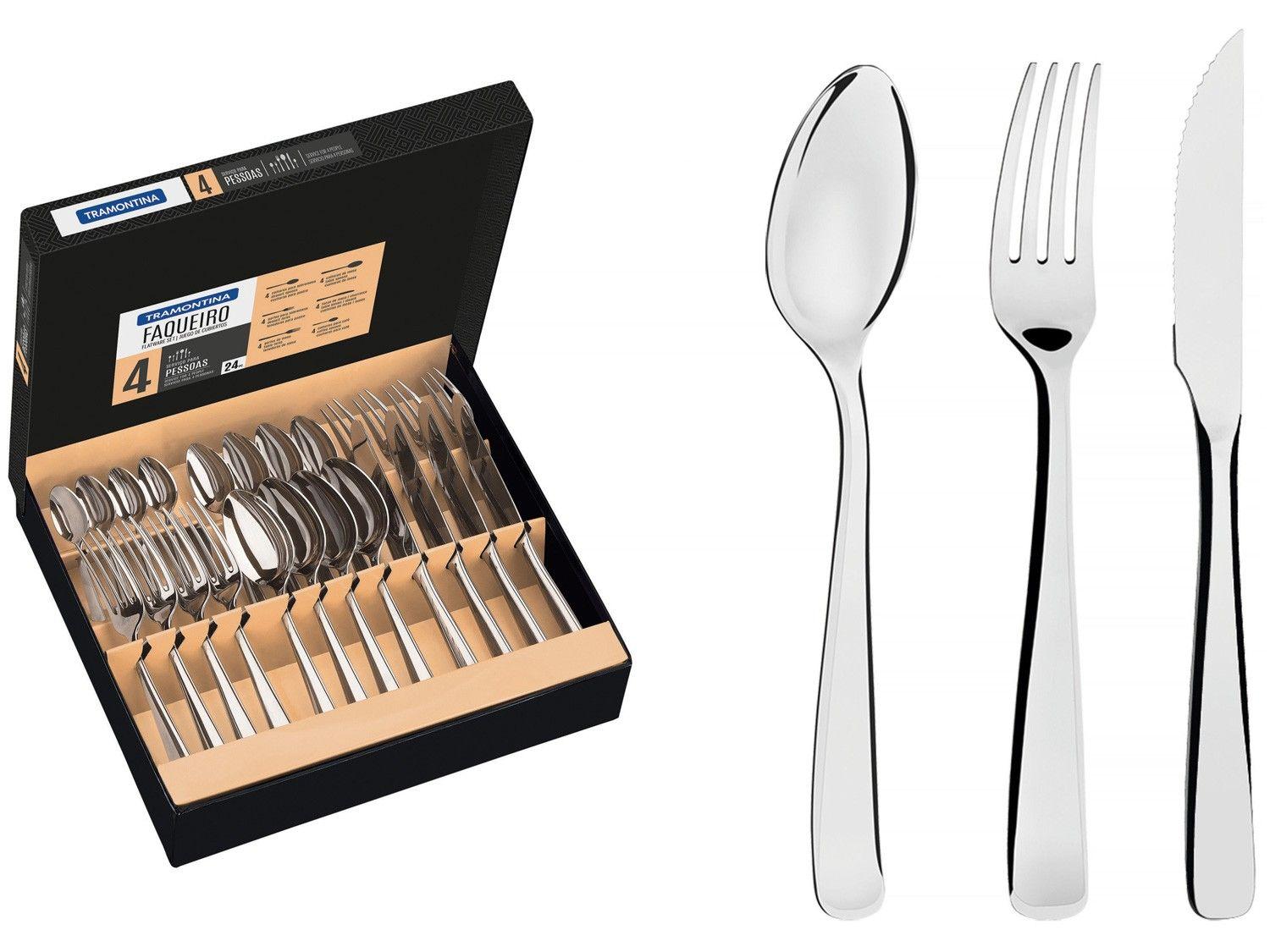 Faqueiro Tramontina Inox Pacific 24 Peças