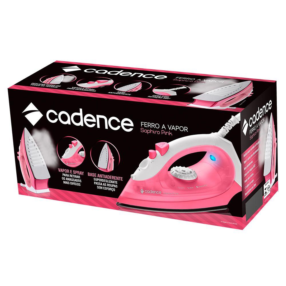 Ferro a Vapor Cadence Saphiro Pink - Ferro a Vapor - Magazine Luiza