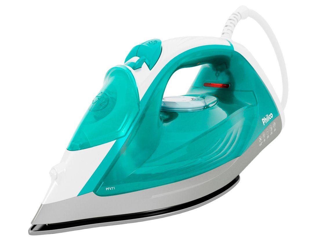 Ferro de Passar a Vapor Philco PFV71 Verde&nbsp;e&nbsp;Branco