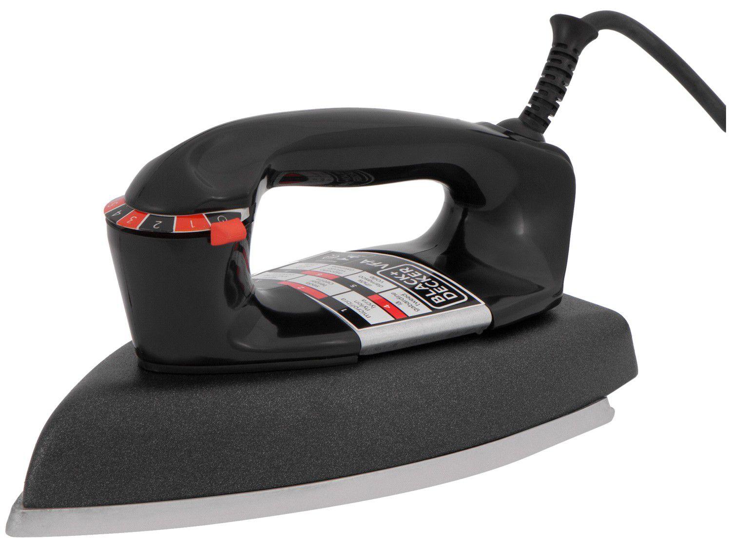 Ferro de Passar Roupa a Seco Black + Decker - VFA ECO Preto e Grafite ...