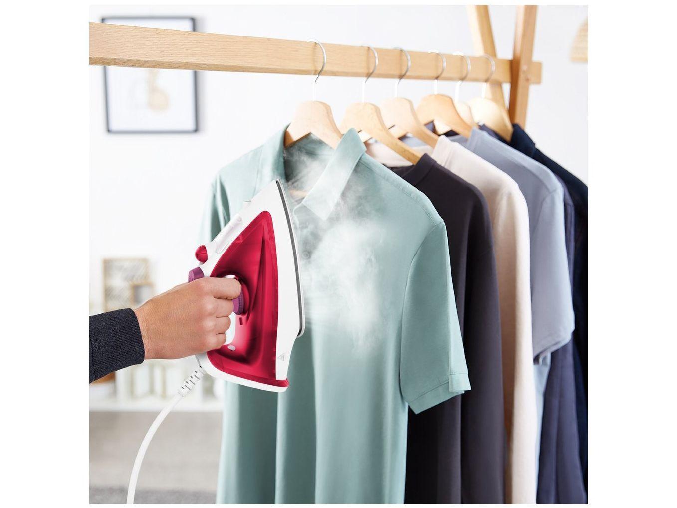 Ferro de Passar Roupa a Vapor Arno Essentialgliss Rosa e Branco