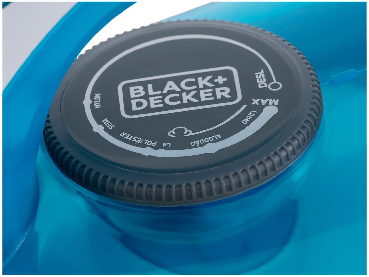 Ferro de Passar Roupa a Vapor e a Seco Black + Decker Speed Steam FX3060 Branco e Azul