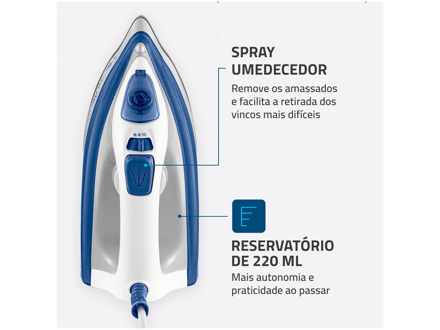 Ferro de Passar Roupa a Vapor Mondial