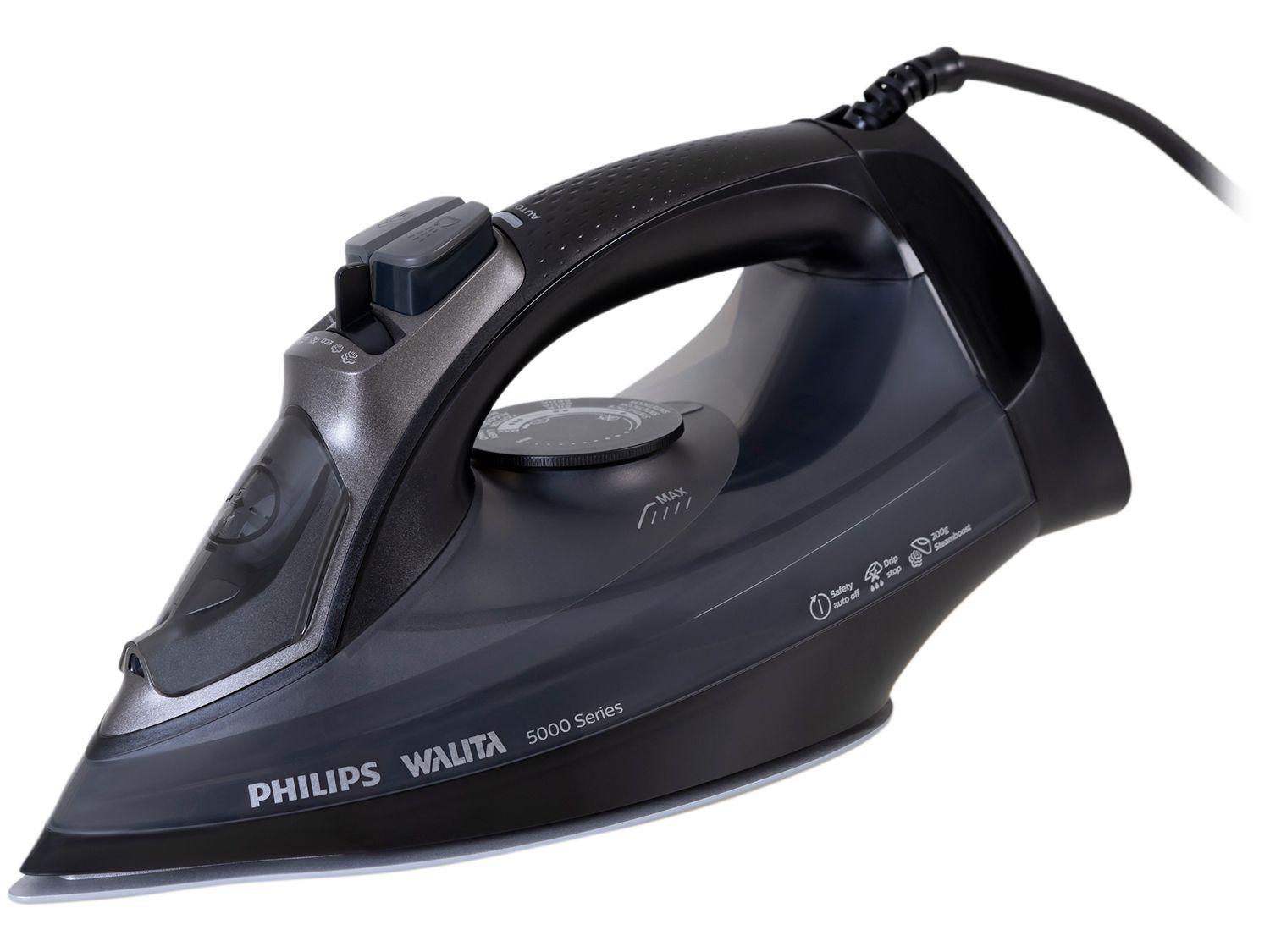 Ferro de Passar Roupa a Vapor Philips 5000 Series DST5040 Preto