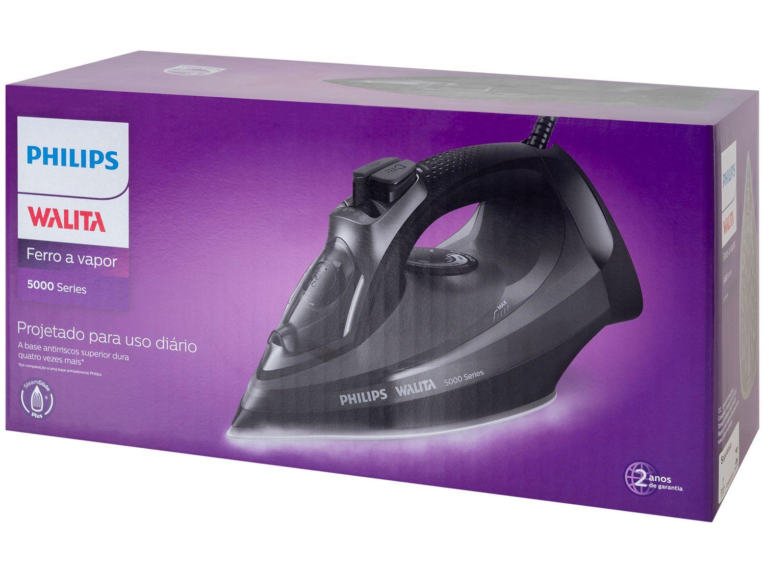 Ferro de Passar Roupa a Vapor Philips - 5000 Series DST5040 Preto