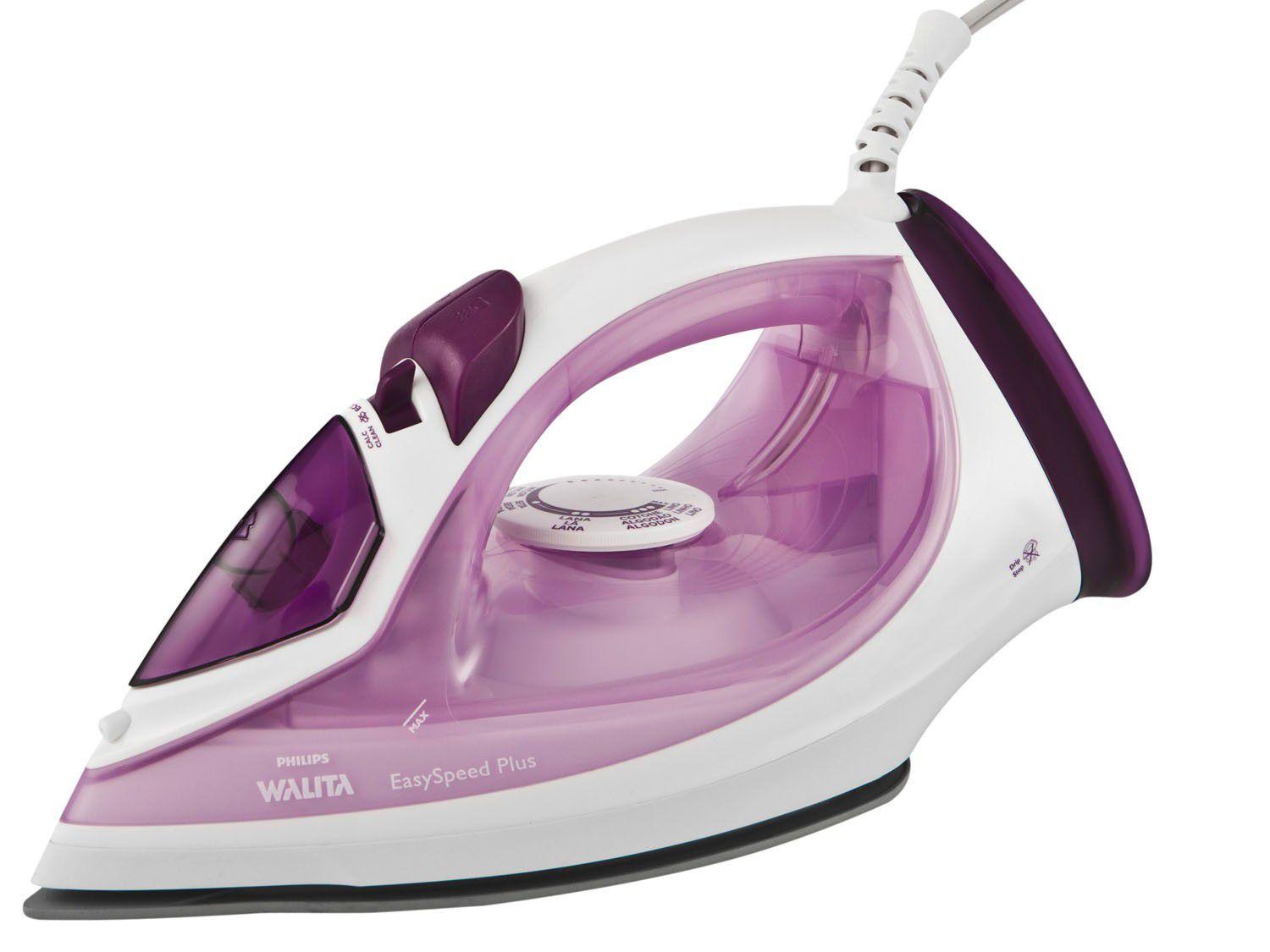 Ferro de Passar Roupa a Vapor Philips Walita EasySpeed Plus Rosa