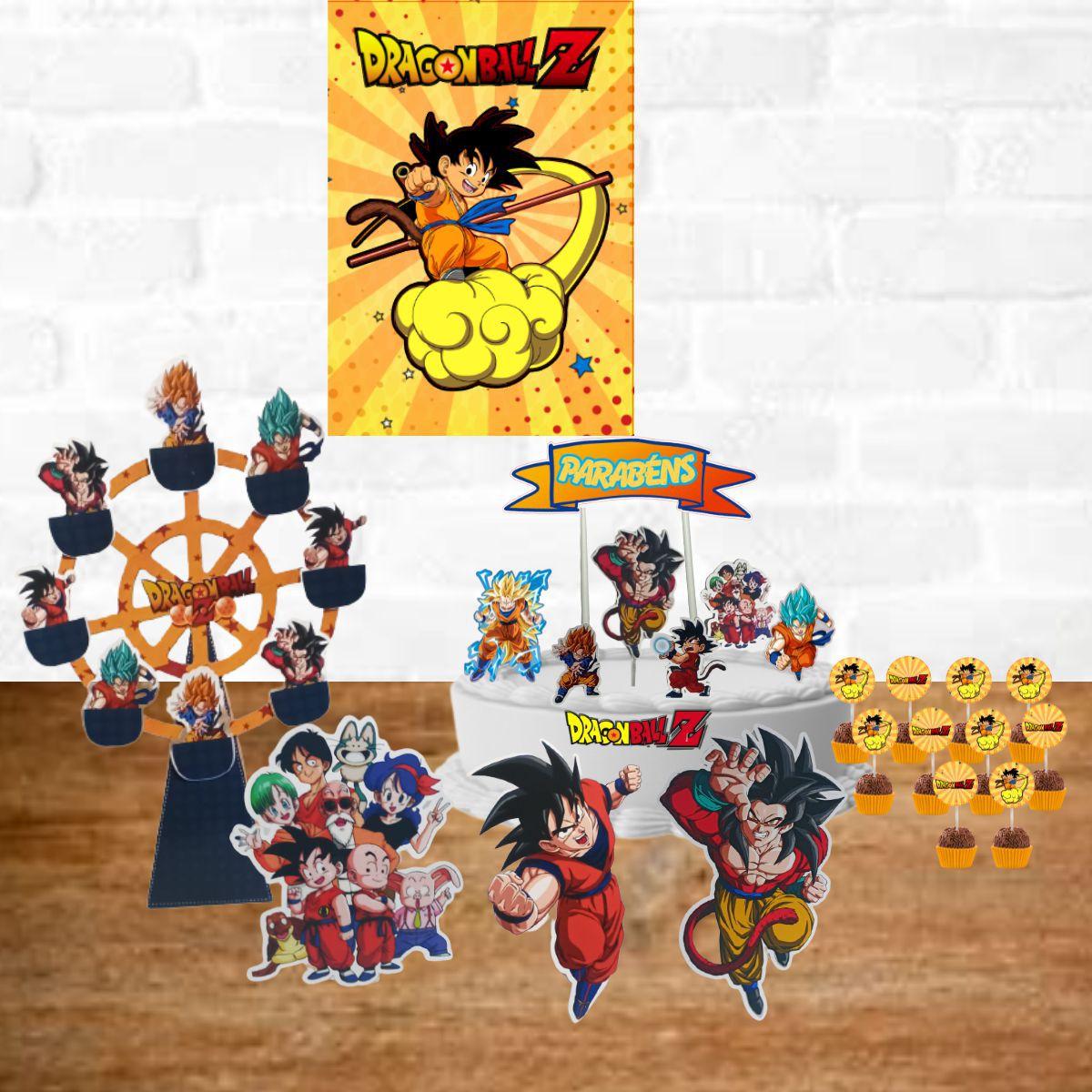 Festa em casa Dragon Ball Z decoração aniversário - DBM Kids - Kit  Decoração de Festa - Magazine Luiza