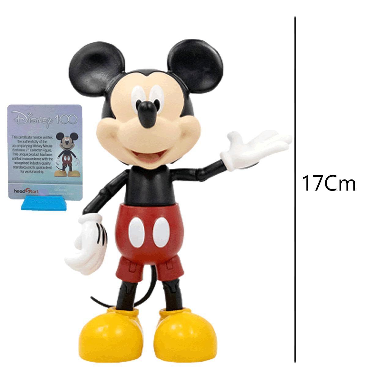 Figura Disney 100 Anos Mickey Mouse Articulado com Acessório
