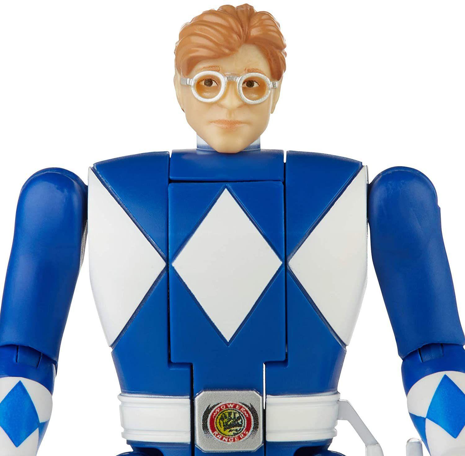 Figura Retro Power Rangers Mighty Morphin Blue Ranger Hasbro - Bonecos ...