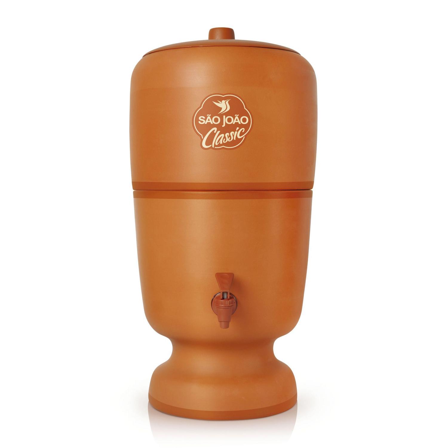 Filtro de Barro Stefani São João Classic 8 Litros Ceramica Stefani Filtro de Barro