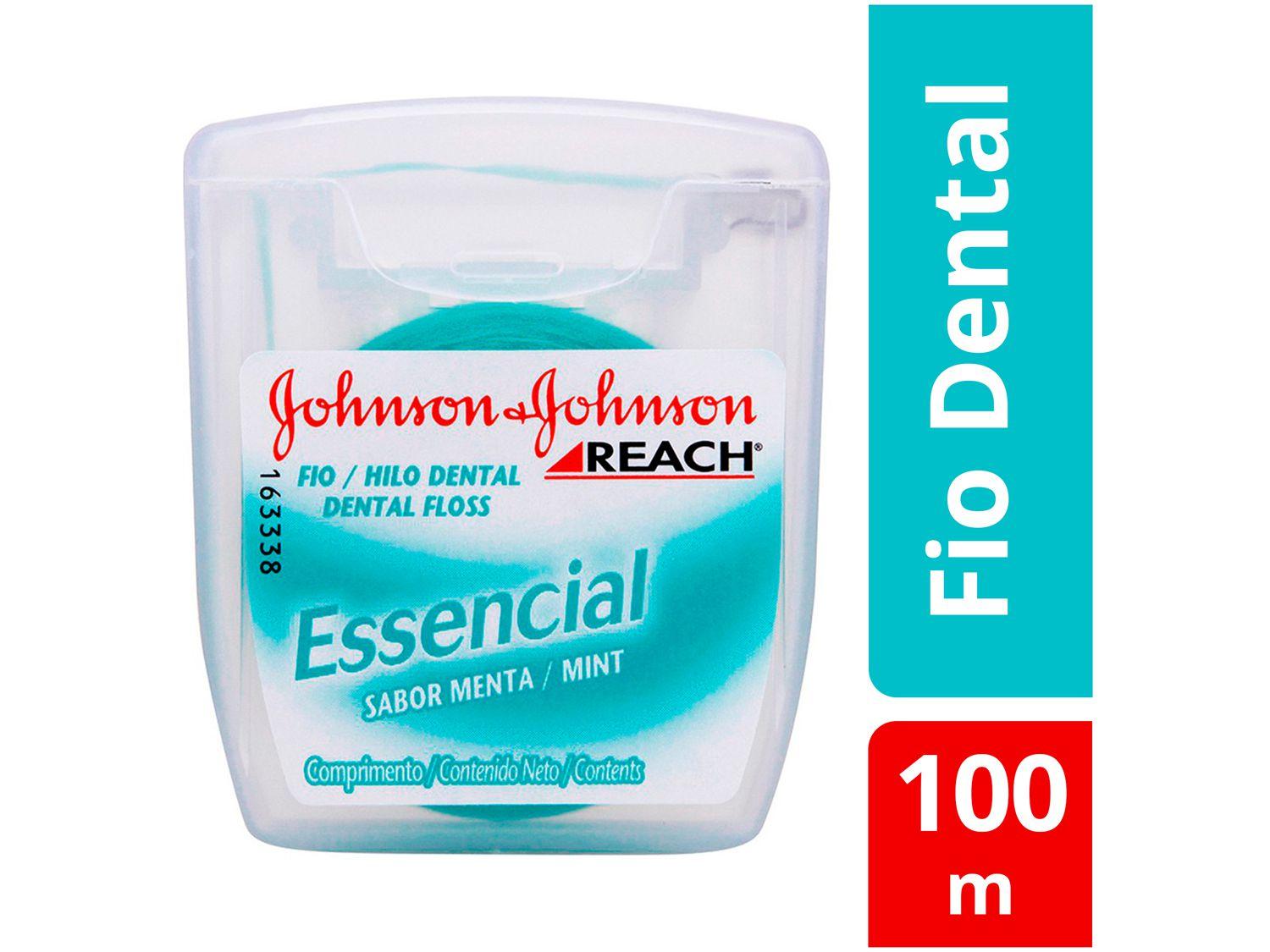 Fio Dental Johnson & Johnson Reach Essencial Menta 100m