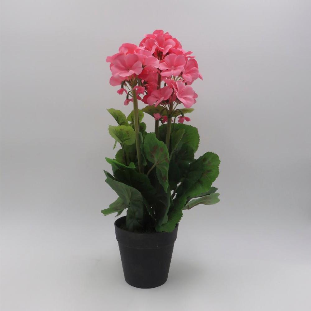 Flor begonia 38cm rosa c/pote st38898 ndi - Plantas Artificiais - Magazine  Luiza