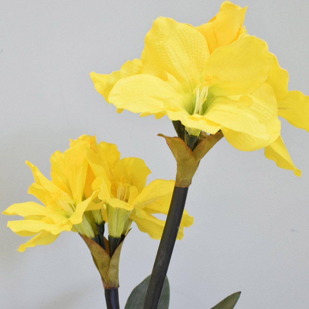 Flores artificiais Arranjos de Flores Amarílis Amarelo no Vaso de  VidroLinha permanente Formosinha - Flores Artificiais - Magazine Luiza