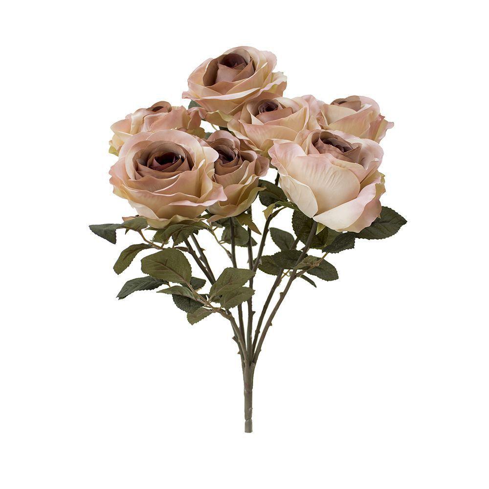 Flores artificiais Buquê de Rosas Envelhecidas Rosê Linha permanente  Formosinha - Flores Artificiais - Magazine Luiza
