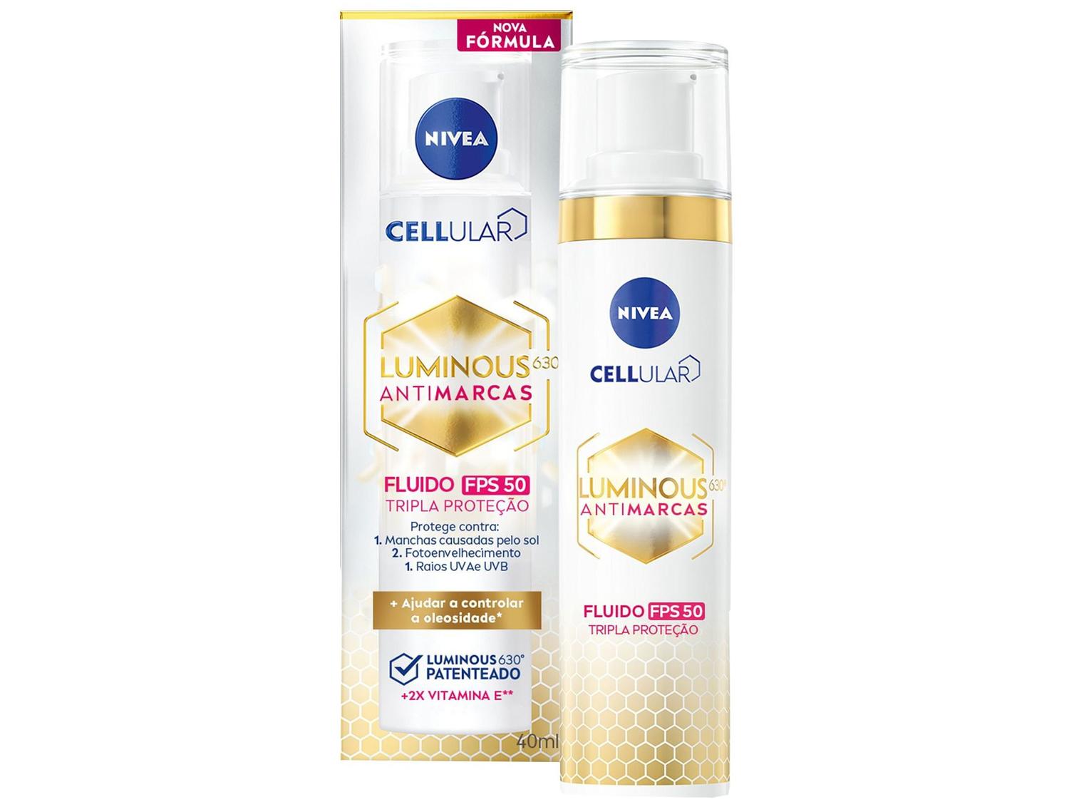 Fluido Facial Nivea Protetor Cellular Luminous 630º