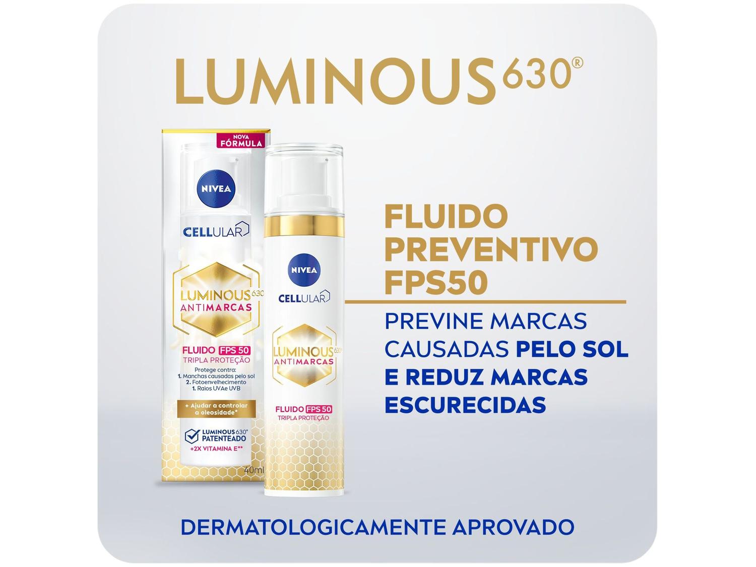Fluido Facial Nivea Protetor Cellular Luminous 630º