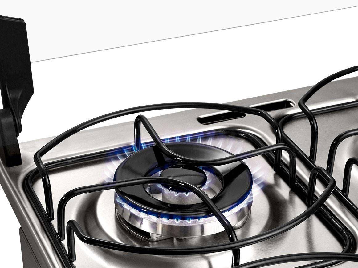 Fogão 4 Bocas Brastemp Ative! BF150 AR Inox Grill Timer Acendimento