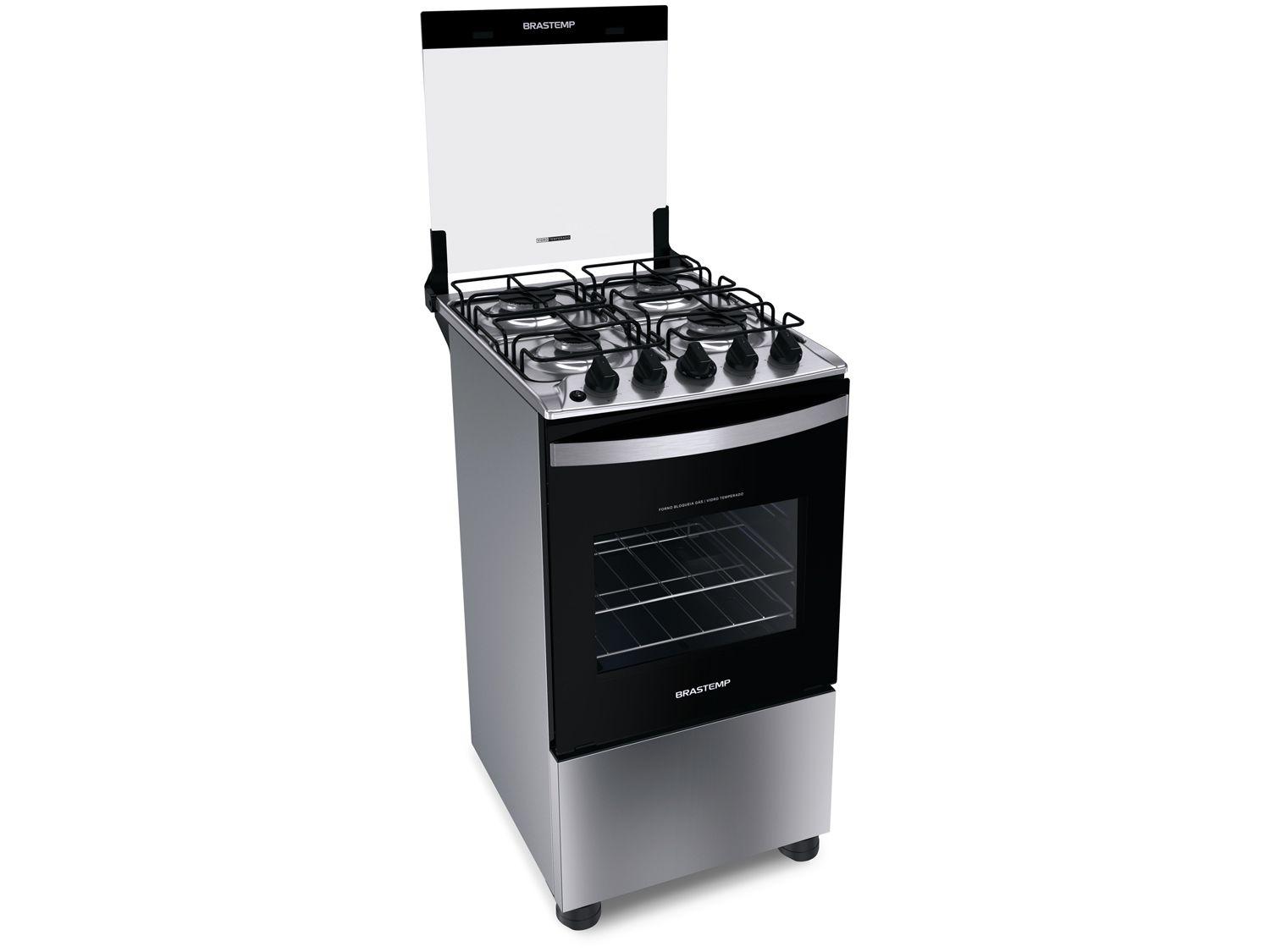 Fogão 4 Bocas Brastemp Inox BFO4NBR