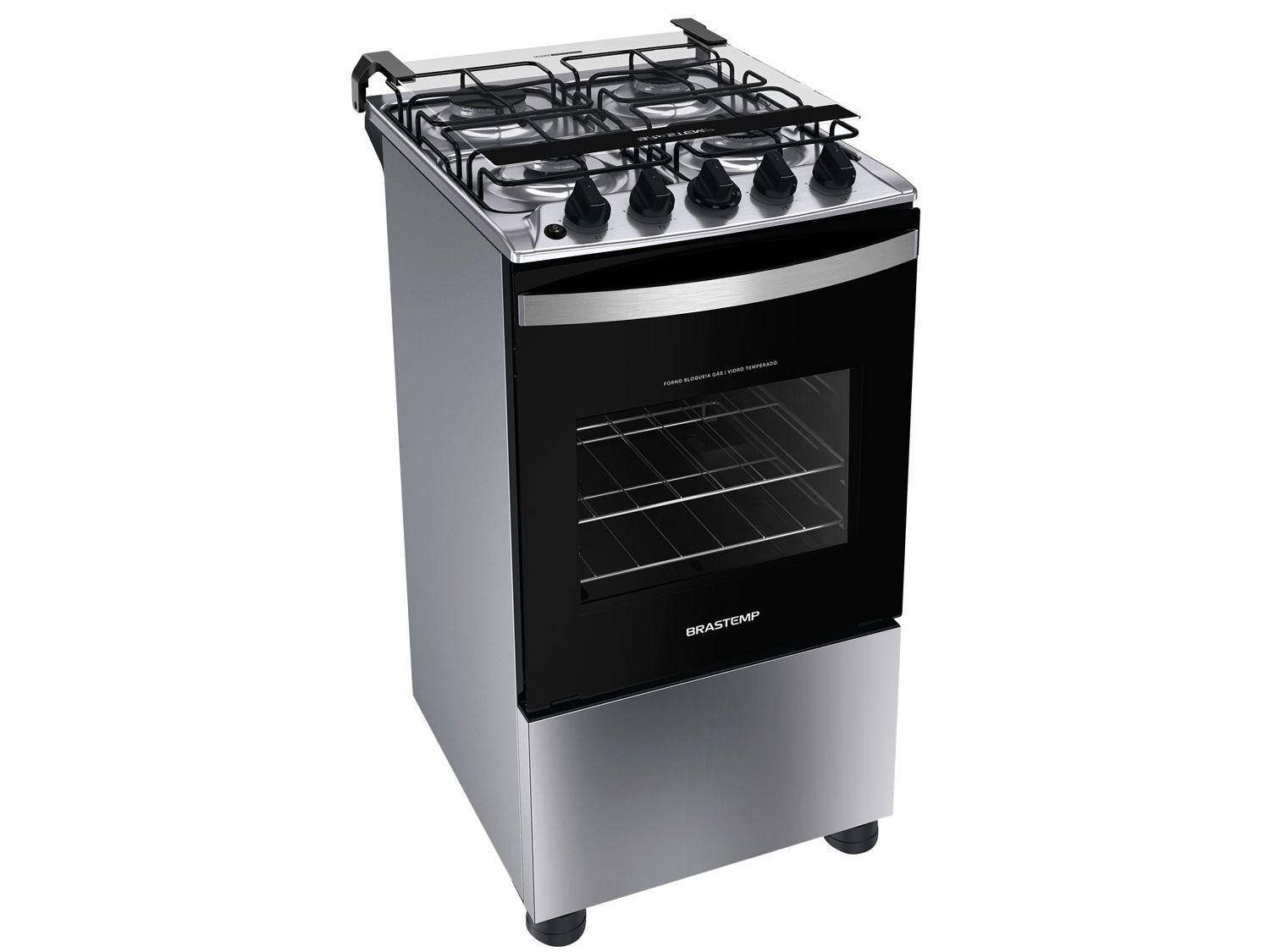 Fogão 4 Bocas Brastemp Inox BFO4NBR