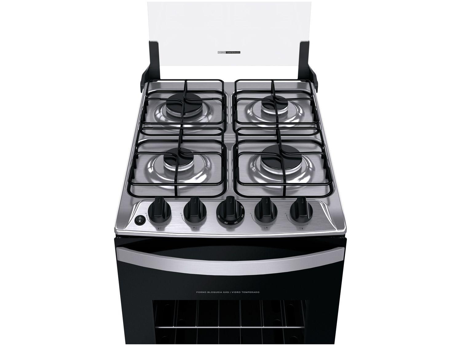 Fogão 4 Bocas Brastemp Inox BFO4NBR
