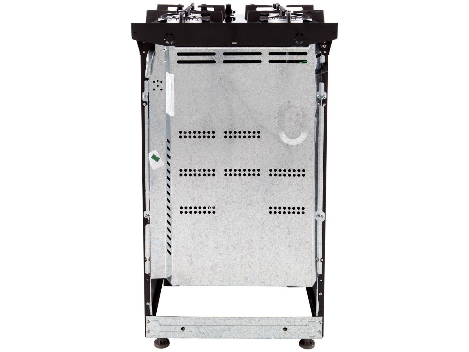 Fogão 4 Bocas Brastemp Preto Mesa de Vidro BFO4