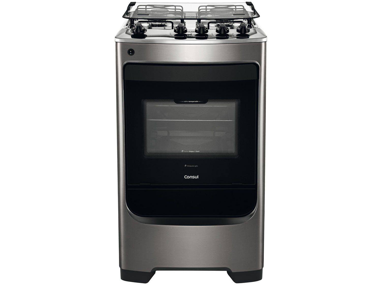 Fogão 4 Bocas Consul Inox CFO4NARUNA
