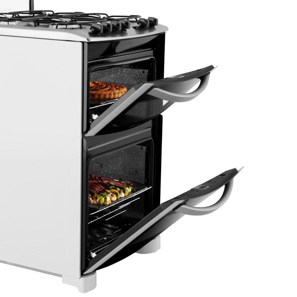 Fogão 4 Bocas Electrolux Duplo Forno Celebrate 56DB Fogão 4 Bocas