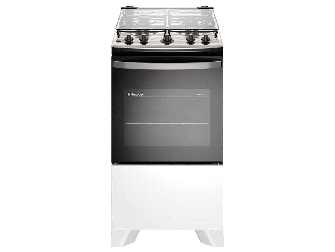 Fogão 4 Bocas Electrolux Inox Branco Efficient FE4IW| Branco - Bivolt