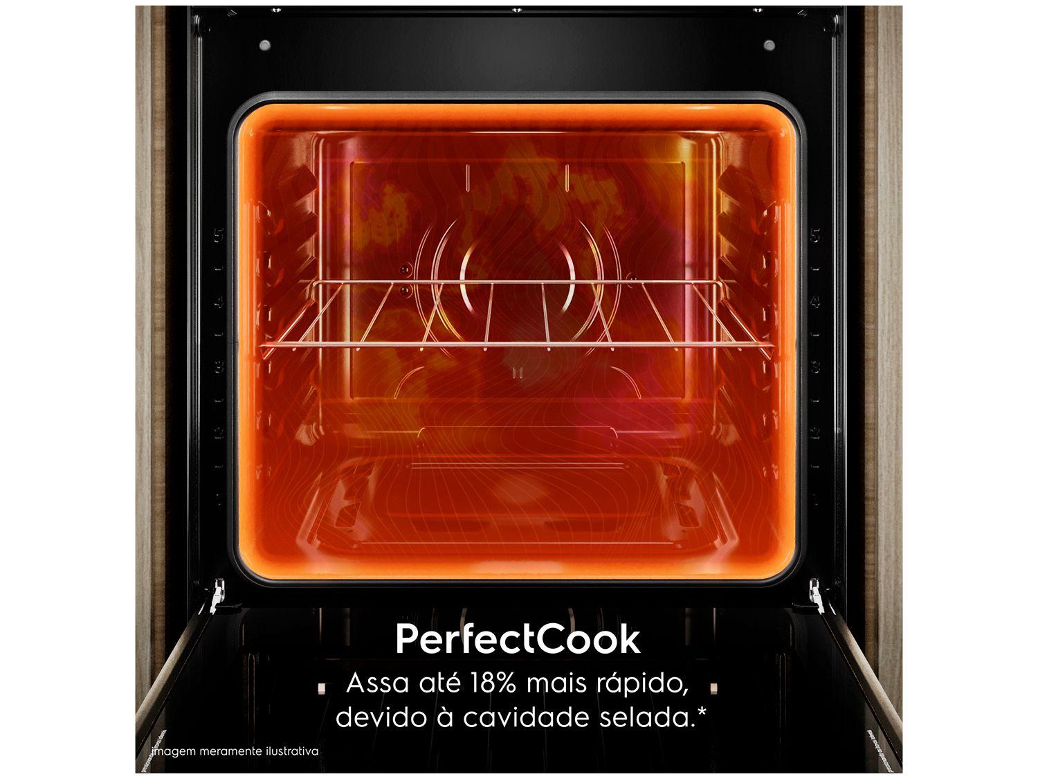 Fogão 4 Bocas Electrolux Preto com Timer VaporBake FE4TP