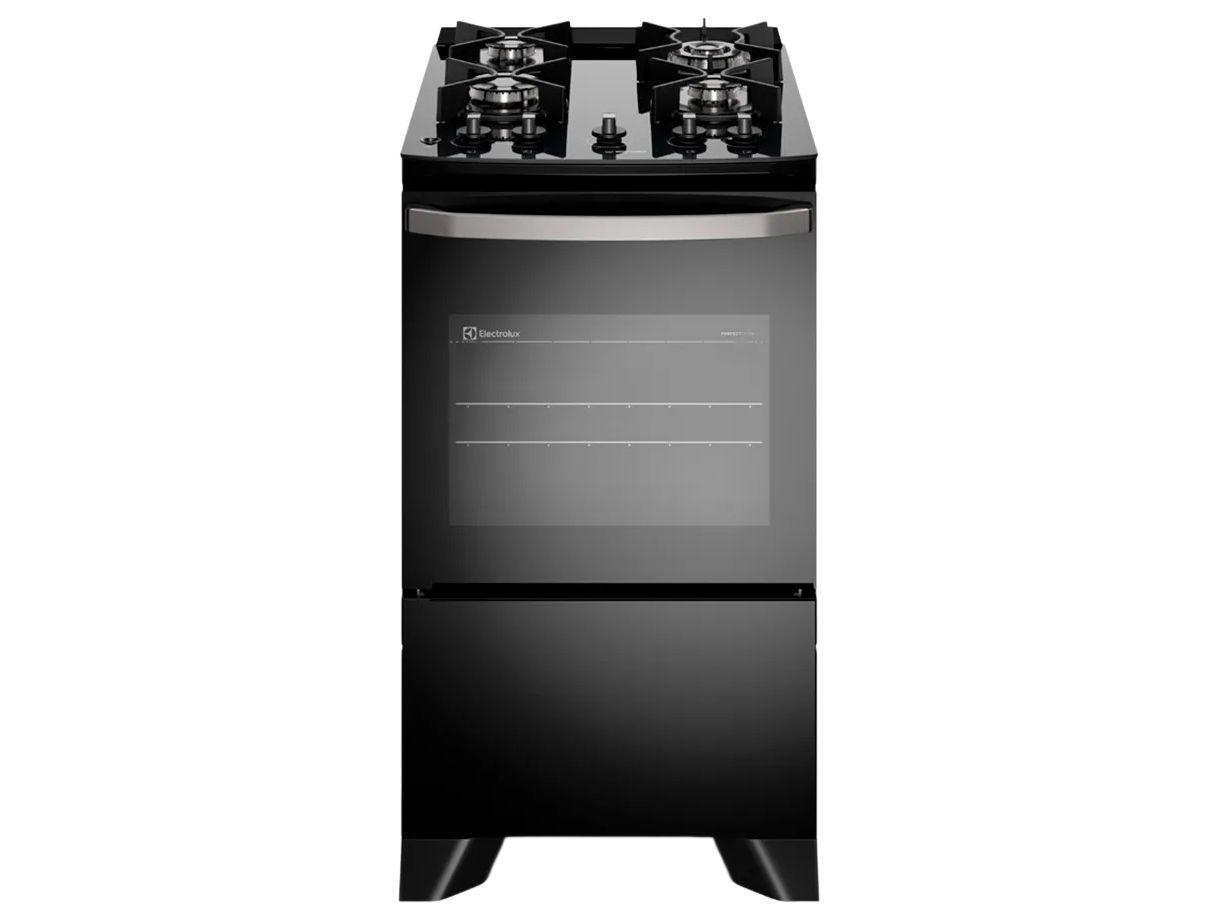 Fogão 4 Bocas Electrolux Preto Efficient FE4GB