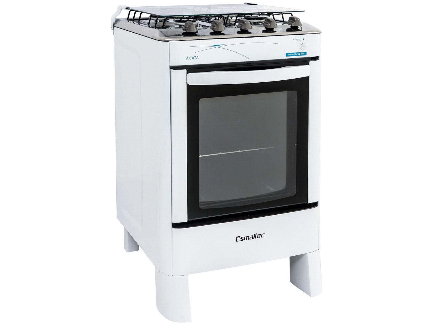 Fogão 4 Bocas Esmaltec Ágata Branco