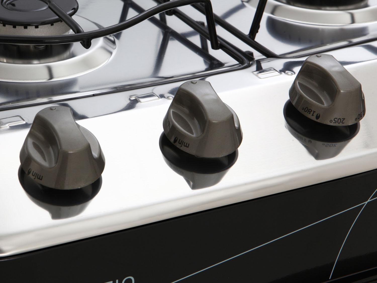 Fogão 4 Bocas Esmaltec Branco - Acendimento Automático Topázio