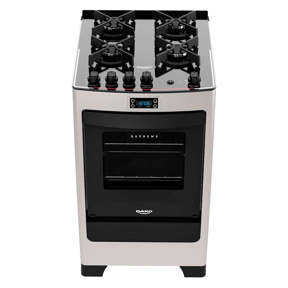 Fogão 4 Bocas Supreme Timer Glass Dako Fogão 4 Bocas Magazine Luiza
