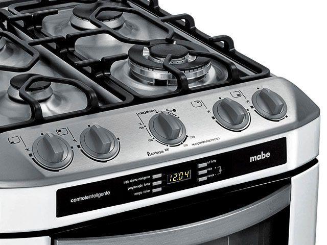 Fogão 4 Bocas Tripla Chama e Grill - Mabe Multi Timer FGMB004PMTDA - Fogão  4 Bocas - Magazine Luiza