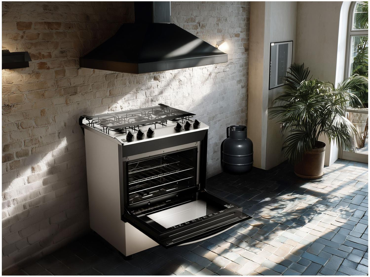 Fogão 5 Bocas Brastemp Branco BFS5NDB