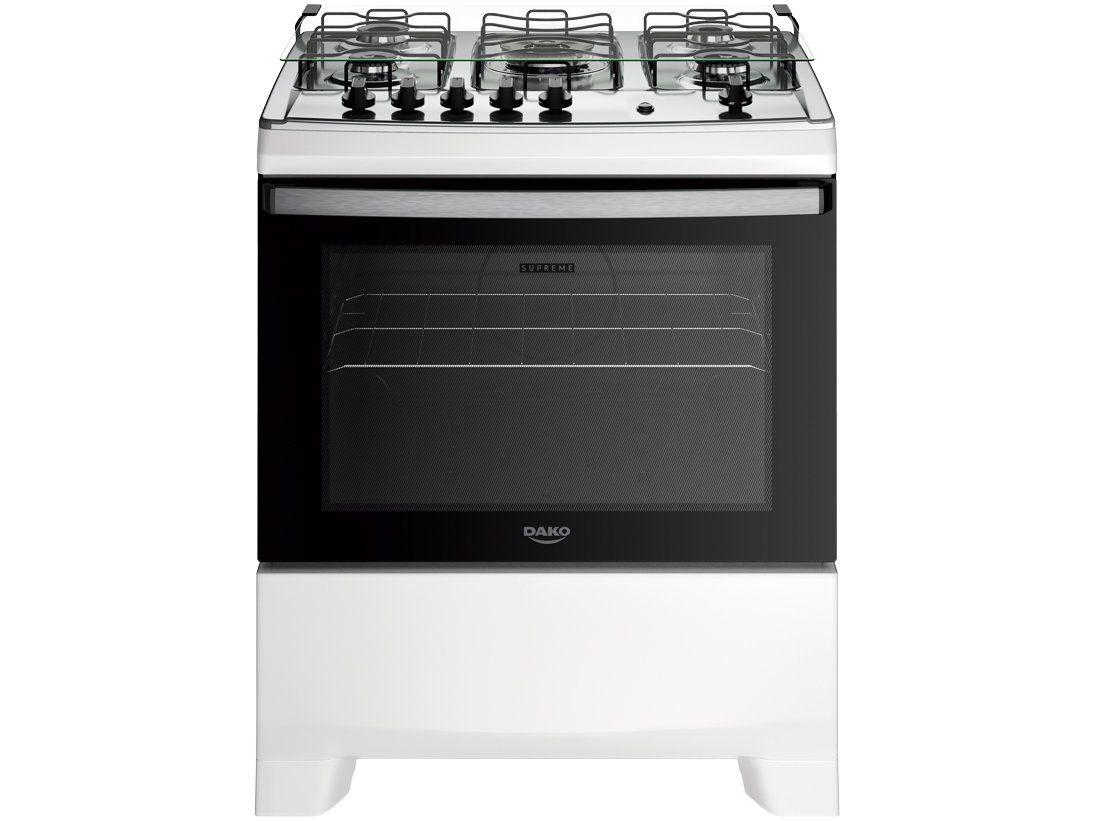 Fogão 5 Bocas Dako Branco Supreme