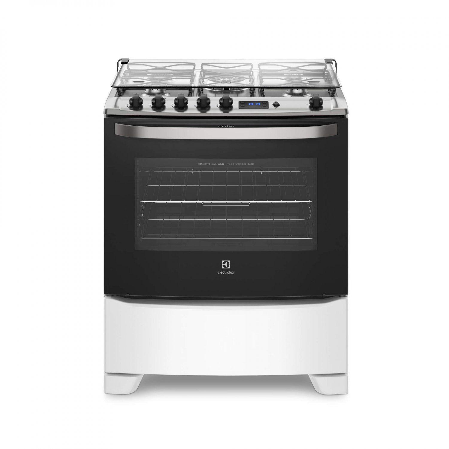 Fogão 5 Bocas Electrolux 76RBS com Timer Digital Automático Bivolt