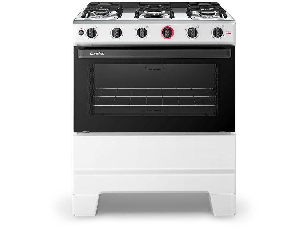 Fogão 5 Bocas Esmaltec Branco Ideal Super BR 5121