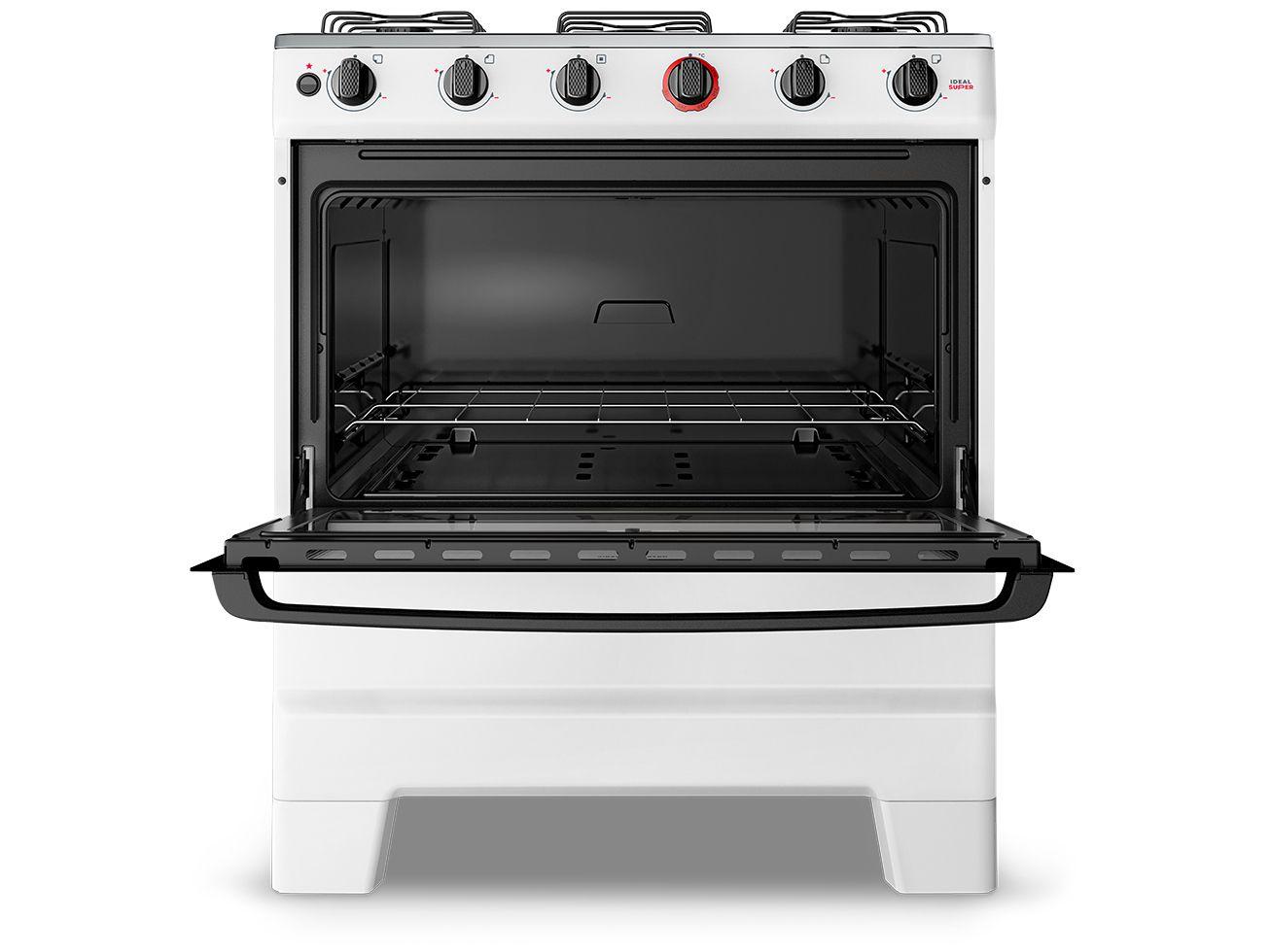Fogão 5 Bocas Esmaltec Branco Ideal Super BR 5121