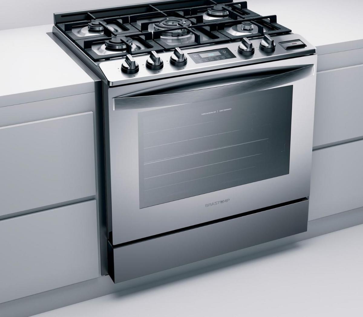Fogão 5B De Embutir Forno Elétrico Convecção Brastemp Fogão 5 Bocas