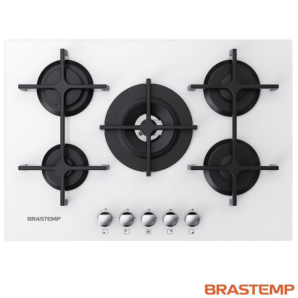 Fogão Cooktop Brastemp a Gás 5 Bocas com Acendimento Eletrônico 220V
