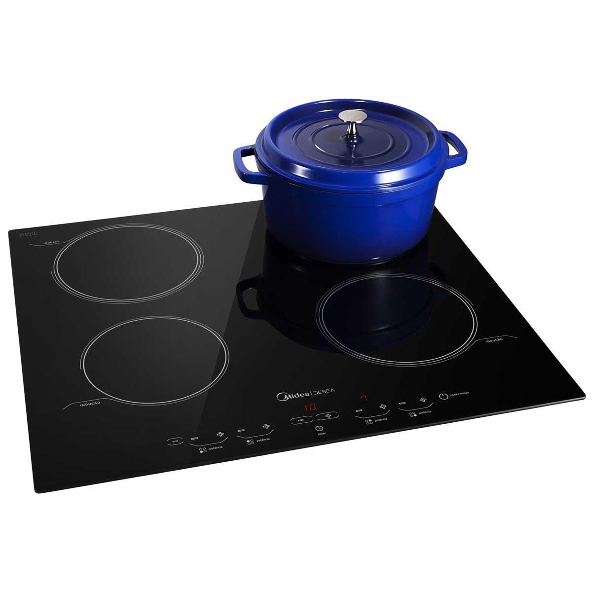 Fogão Cooktop de Indução 4 Bocas Desea Midea Cooktop por Indução