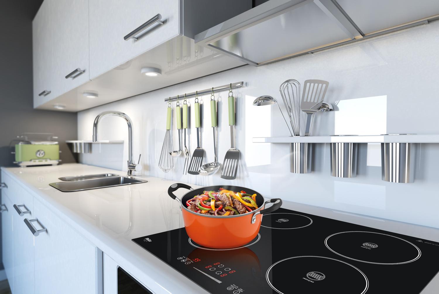 Fogão Cooktop de Indução Philco 4 bocas PCT04P Preto 220v Cooktop 4