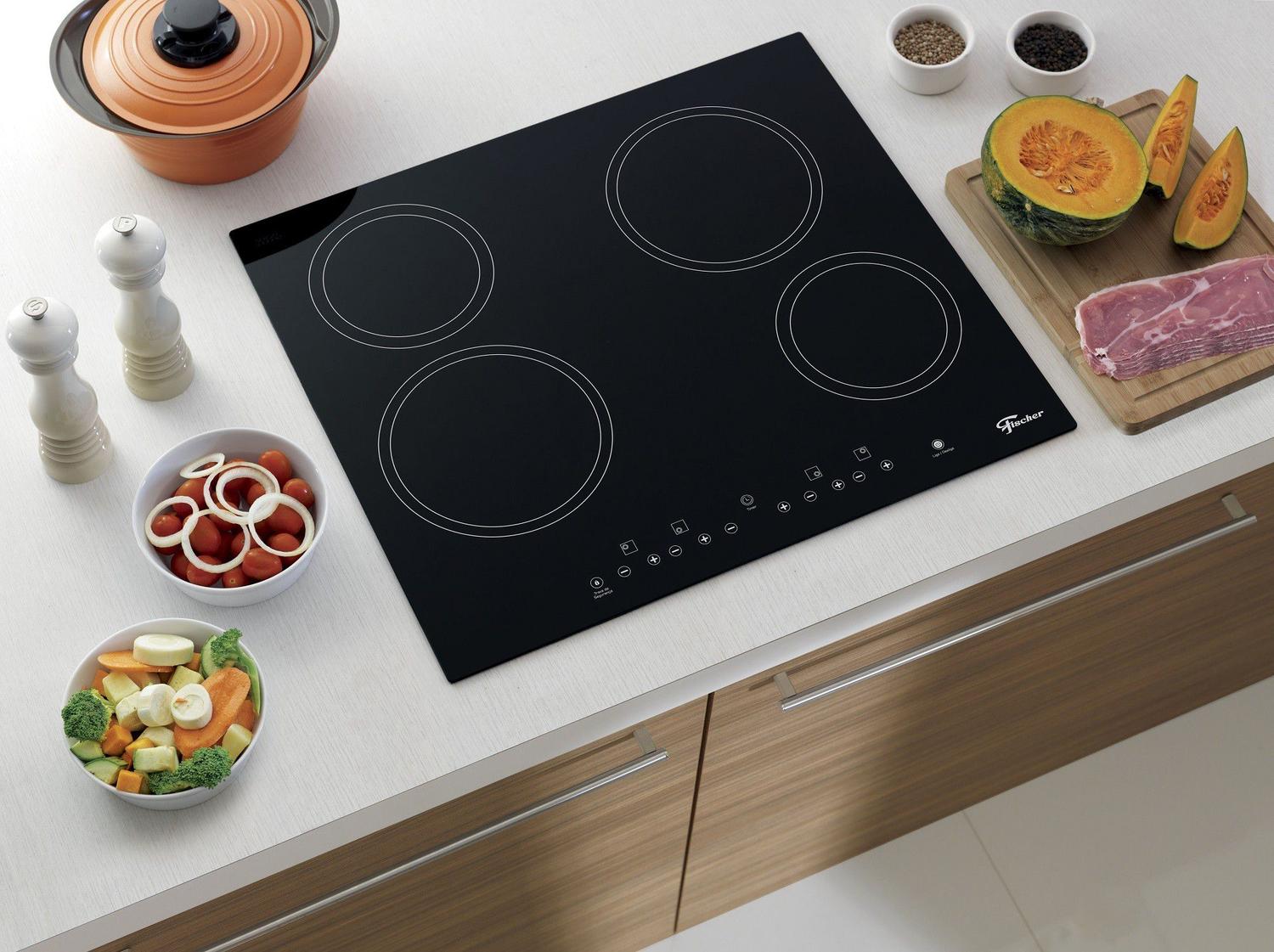 Fogão Cooktop Fischer 4 Bocas Elétrico Mesa Vitrocerâmica Cooktop 4